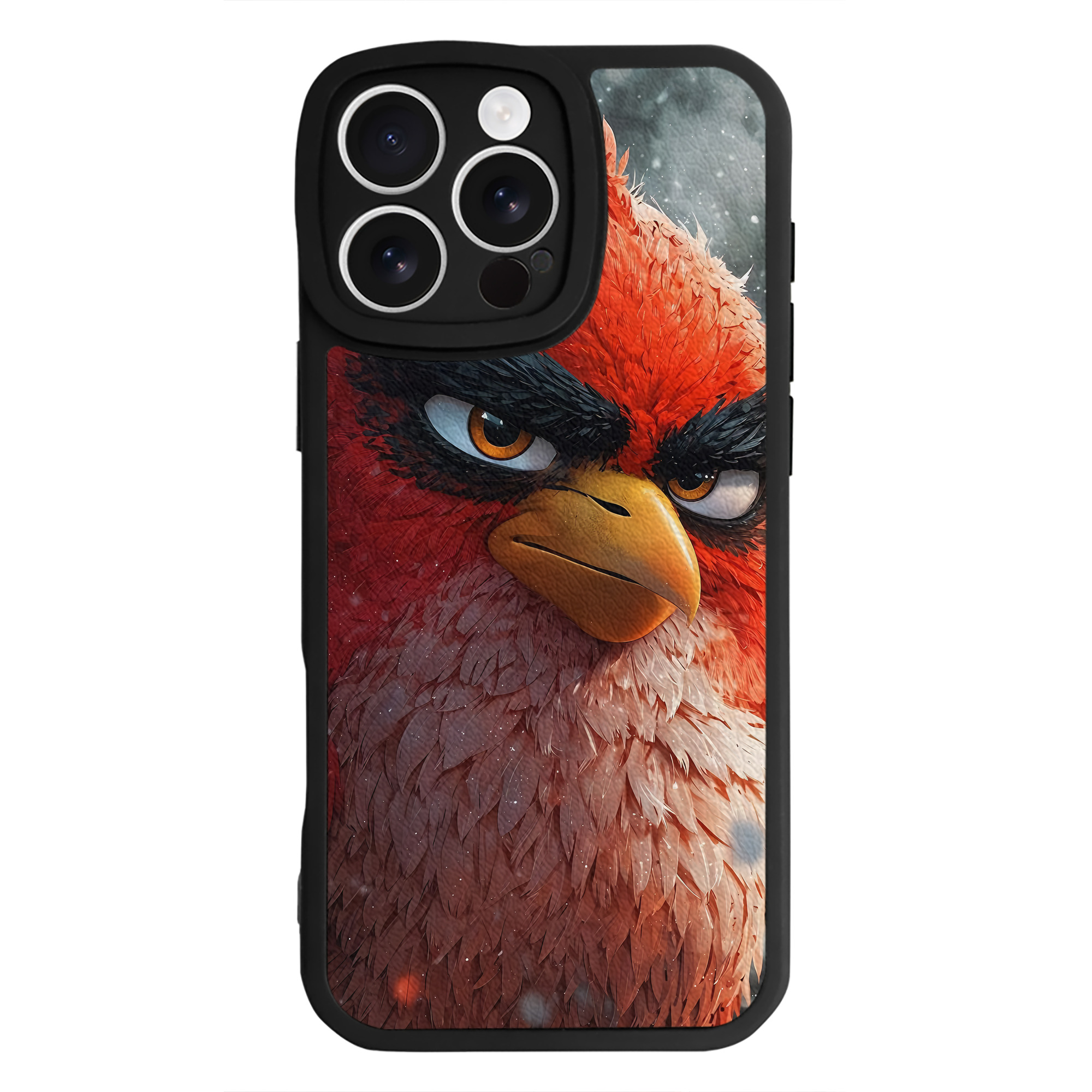 （画像用） Angry Birds アングリーバード 【iPhone 16シリーズ対応】シリコンスマホケース（レザー調） 材質：シリコン